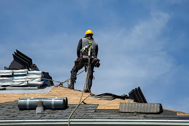 Professional Emergency Roof Repair technician working in Reddick, FL